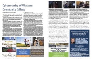 Thumbnail of article, written by Christine Ummel Hosler, on cybersecurity programs at Whatcom Community College, published in Southside Living magazine