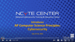 Screenshot of the NCyTE video introducing the